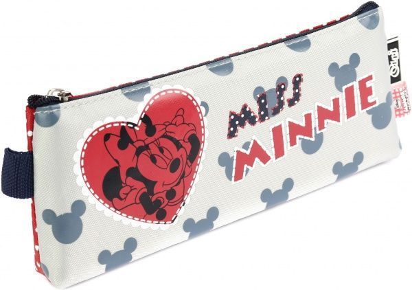 Пенал школьный Miss Minnie 1 отделение Olli белыйкрасный