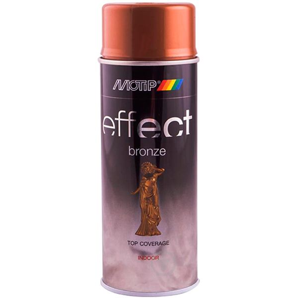 Краска аэрозольная Motip Deco Effect с эффектом бронзы античное золото 400 мл