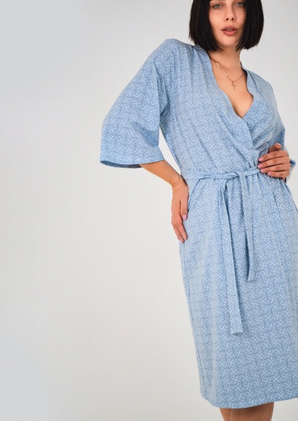Халат домашний женский Verona Verona р. 50-52 голубой