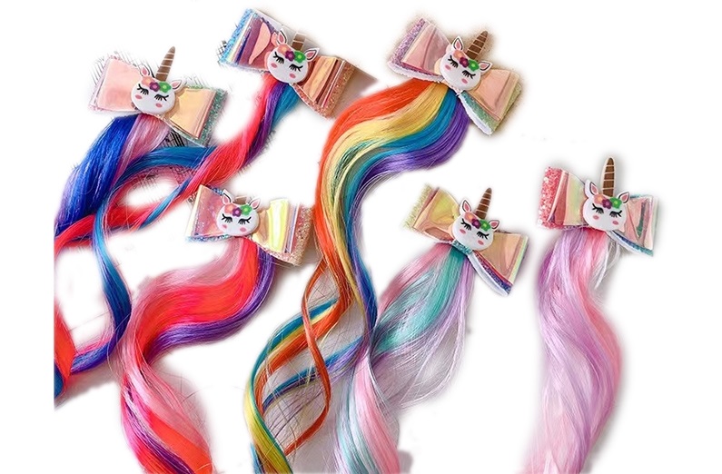 Прядки для волосс Zhorya розовый единорог CC-17 в ассортименте