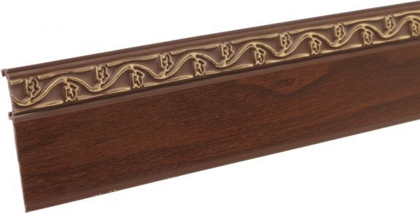 Декоративна накладка АГС Квітка 5 см набірний горіх 