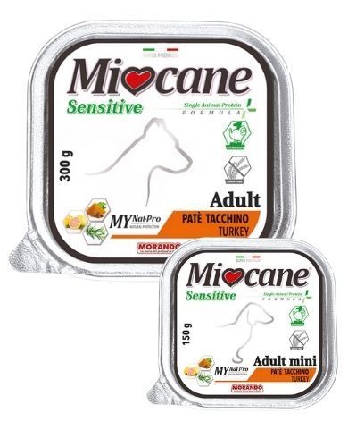 Консерва Morando MioCane Sensitive монопротеїнова беззернова для собак (індичка) 150 г