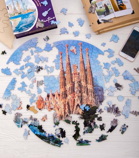 Пазл деревянный Саграда Фамилия 30 см PuzzleUp 