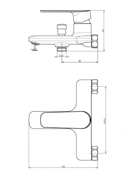 Змішувач для ванни Mixxen Sorrento MXBZ0515