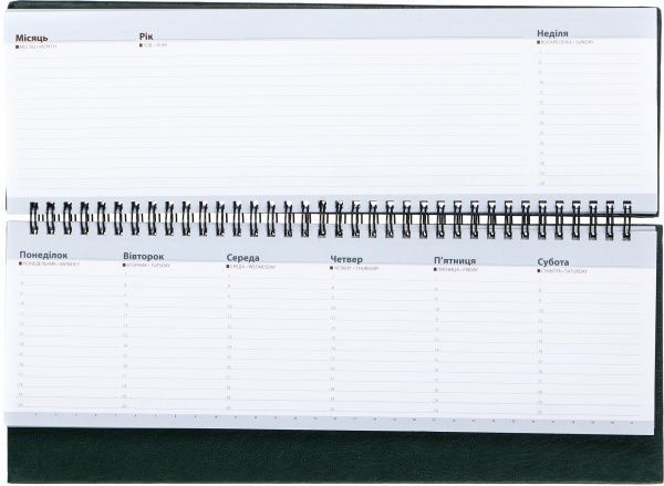 Планінг недатований на пружині 64 арк. Аркуш 