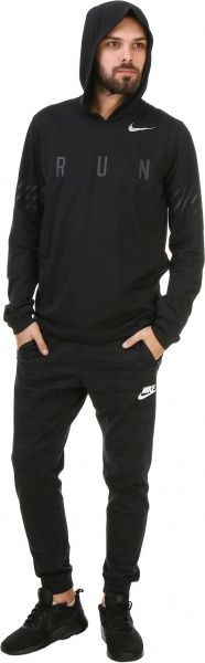Джемпер Nike M NK DRY MILER HOODIE SSNL GX 856882-010 р. XL чорний