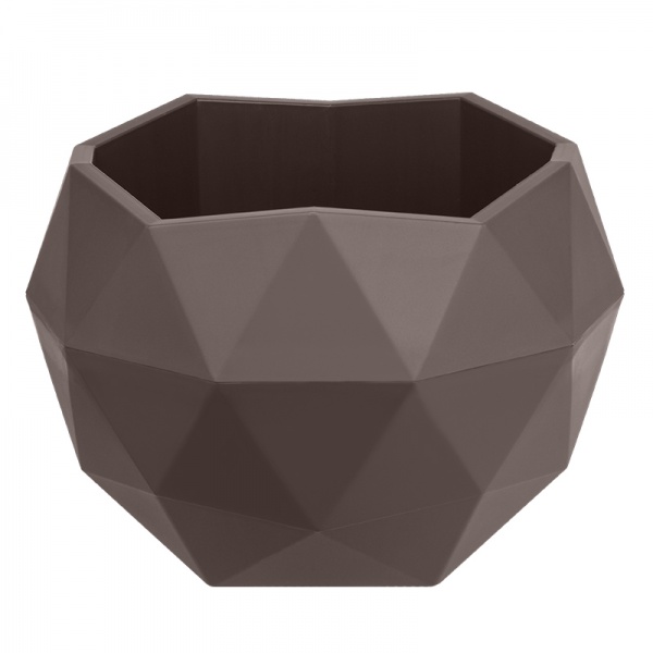 Кашпо Топаз фігурний 0,45 л мокко (КШ-9111) 