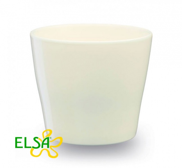 Вазон керамічний Santino Bilbao круглий 0,8 л білий (DP-36-13-J-15-00) 