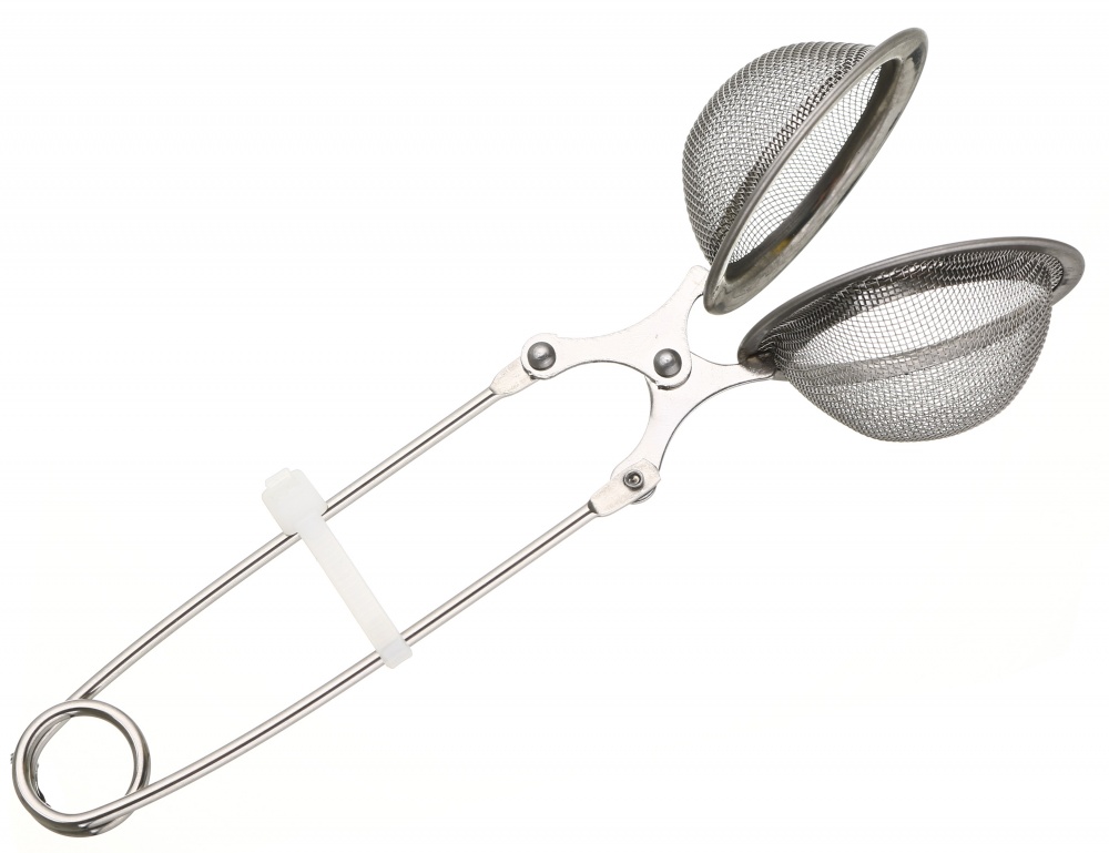 Ситечко-щипці для чаю металеве