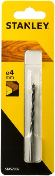 Сверло по дереву Stanley 52x80 мм 4 мм STA52006