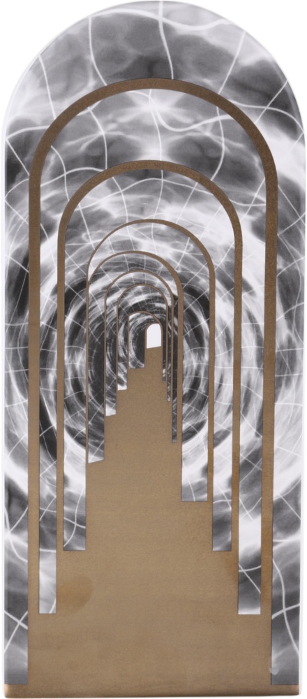 Статуетка Inari Gatsby 35х8х15,5 см сірий із золотим