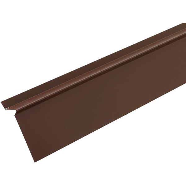 Торцевая планка для битумной черепицы Европрофиль RAL 8017 коричневая