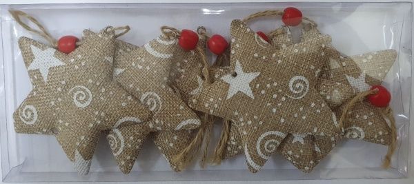 Підвіска ПіонеR Зірка 6 шт. 92468-PN 9 см