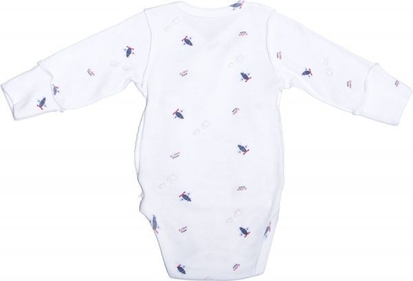 Комбинезон детский Фламинго р.62 белый с принтом 146-1009 