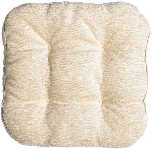 Подушка на стілець 41х41х8 Безе золотий беж