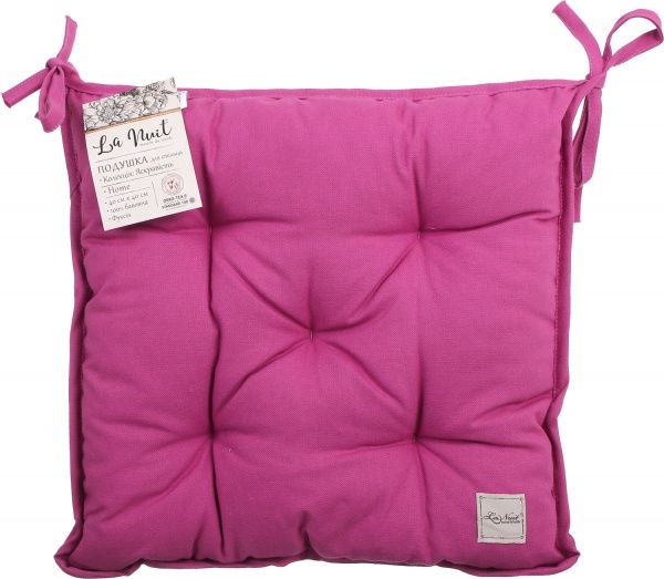 Подушка на стул Яркость 40х40 см фуксия La Nuit