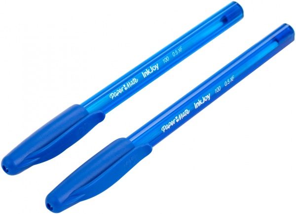 Набір ручок кулькових Paper Mate з ковпачком Ink Joy 100 сині 2 шт. S0957240 