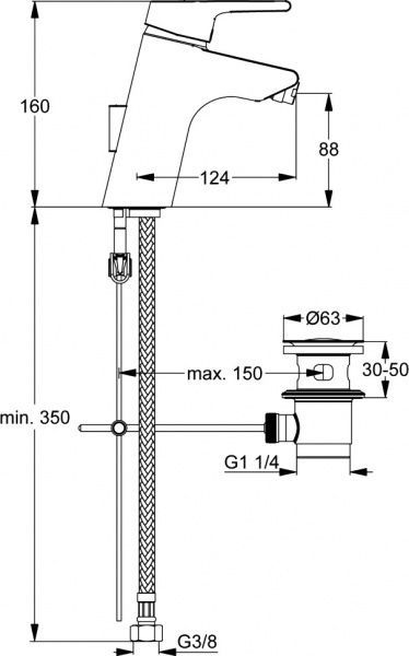 Смеситель для биде Ideal Standard Актив В8064АА