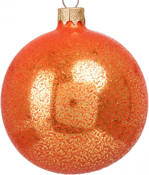 Шар новогодний одноцветная d 80 мм в ассортименте .0181