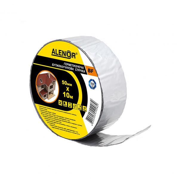 Лента герметизирующая Alenor BF бутиловая 50 мм x 10 м алюминиевая