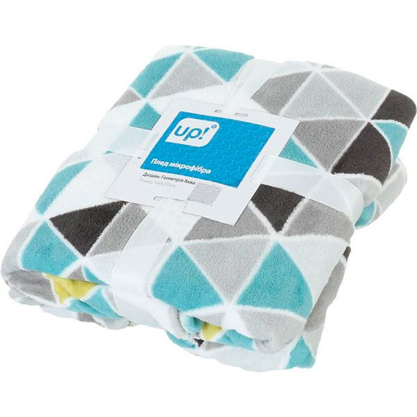 Плед мікрофібра Underprice Геометрія Аква 160x200 см