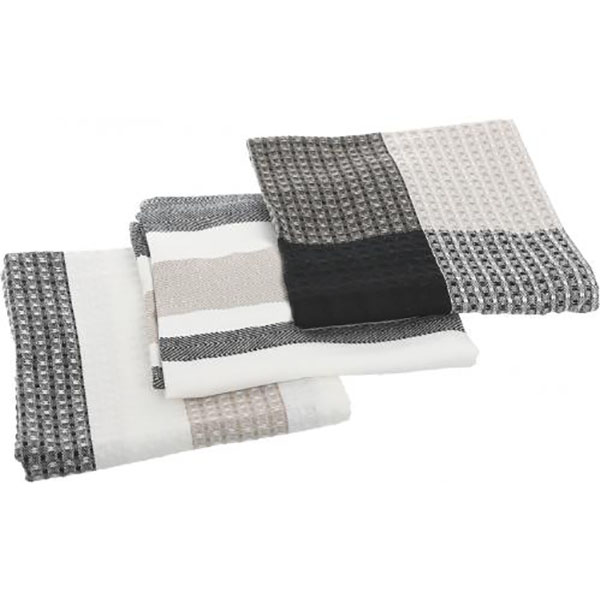 Набор полотенец кухонных Square 50x70 см черный (3 шт)