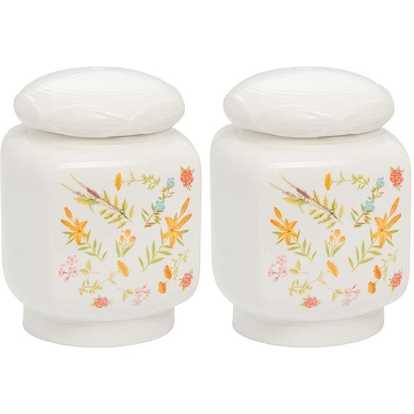 Набор баночек Flowers 2 шт