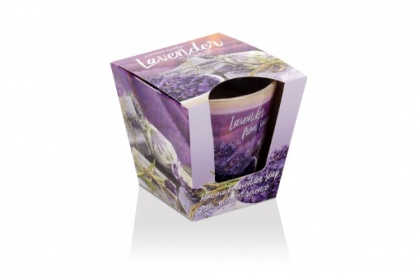 Свеча ароматическая Bartek Candles Лавандовые поля (115 г) 