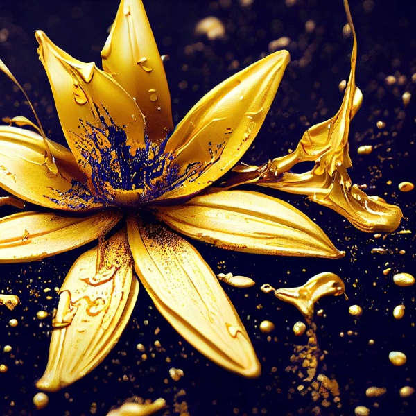 Постер Лілія золото Posterclub 