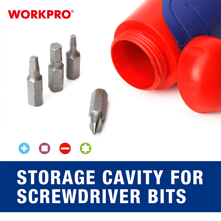 Отвертка со сменными насадками WORKPRO WP221052
