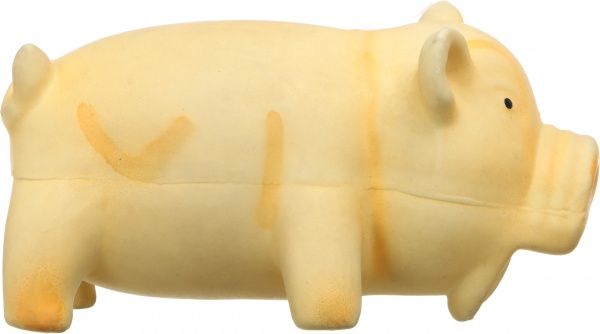 Игрушка для собак Lilli Pet Поросенок оранжевый со звуком 15 см