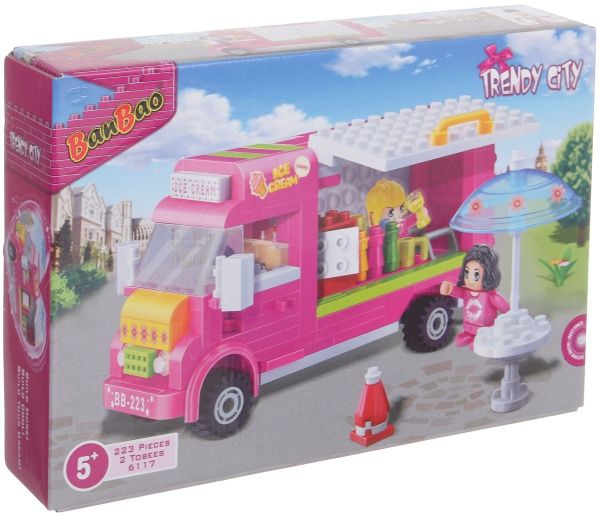 Конструктор BanBao Trendy City Фургончик з морозивом 6117