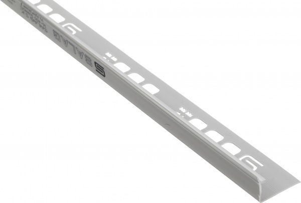 Уголок для плитки Salag внутренний ПВХ 20147 10 мм 2,5м светлый 