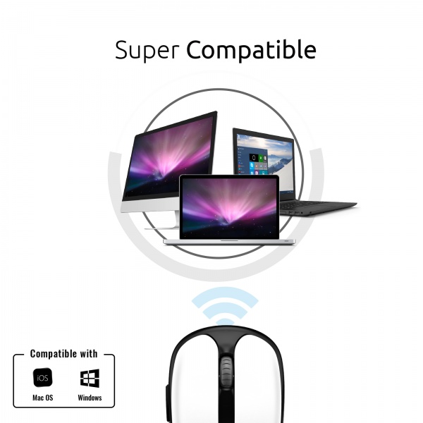 Миша Promate Wireless white (clix-4.white) 