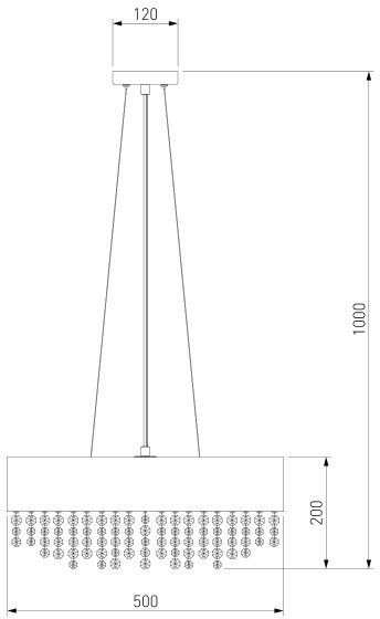Люстра підвісна Strotskis Elisa 4x60 Вт E14 хром/білий 286/4 