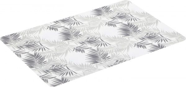 Коврик для сервировки Листья 43,5x28 см серебряный Flamberg