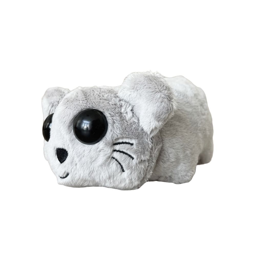 Мягкая игрушка подарочная INKATOYS Хомяк-печалька (муз), 16 см 7046 Серая HOM0_SU