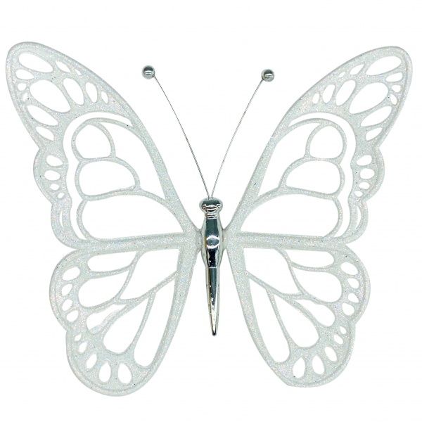 Прикраса новорічна MISLT Метелик малий 12x14 см J0004-0 