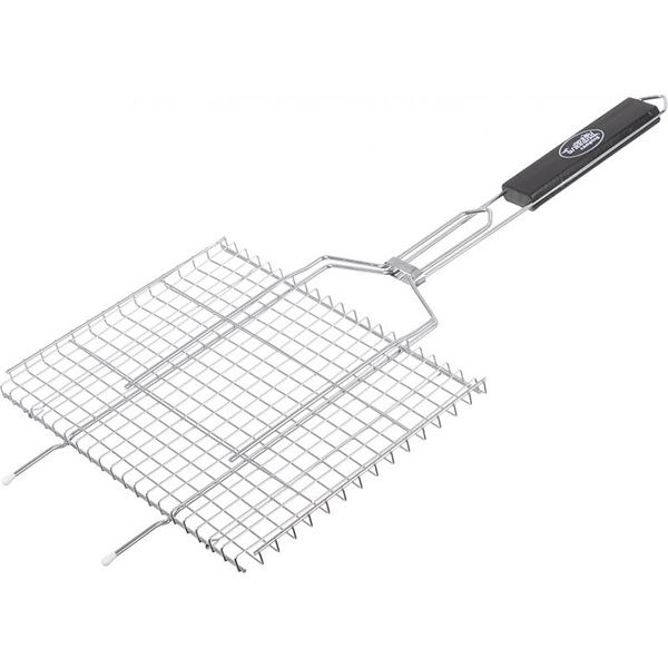 Решетка-гриль Grilland для стейков / овощей хромированная 71х35х25 см BQ2101