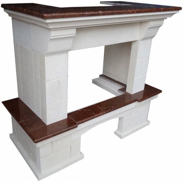 Облицовка Каменяр прямая песчаный известняк с мрамаром