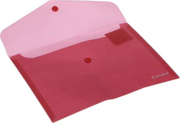 Папка-конверт на кнопці А5 червона Nota Bene