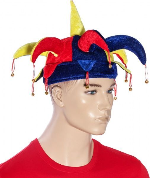 Колпак шута 58-60 см (полиэстер, вельвет) 460243