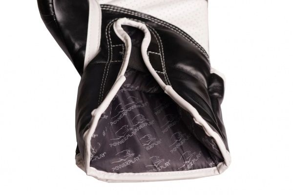 Боксерські рукавиці PowerPlay р. 8 8oz 3019 чорний із білим