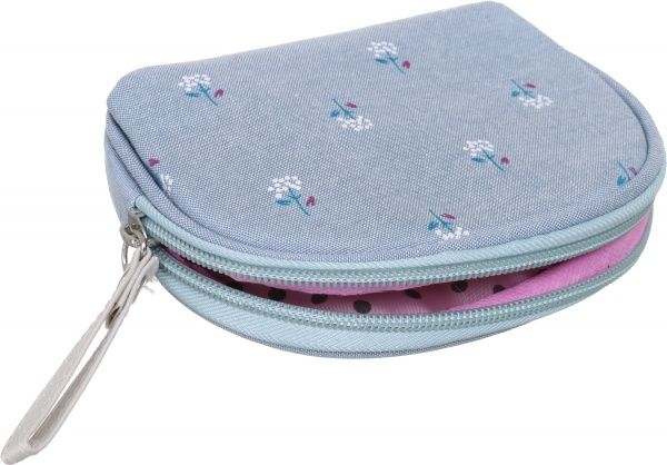 Набор косметичек Цветок В107-6 светло-серый 