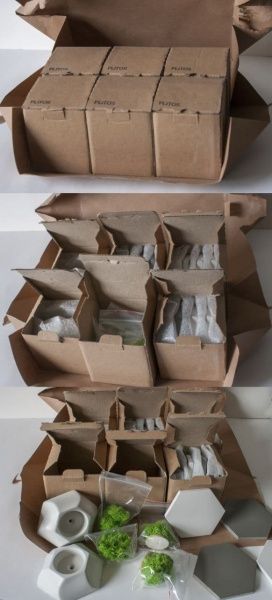 3D-панель бетонная PLITOS сотая белая, серая и белая с мхом 0.13 кв.м 