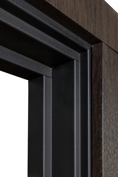 Двері вхідні Revolut Doors В-82 (квадро) Гладка/191 венге темний / дуб полярний 2050x850 мм ліві