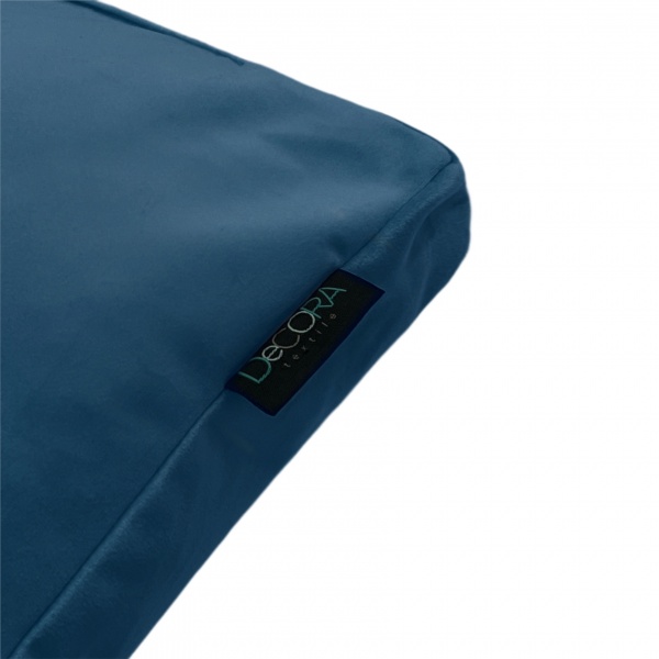 Подушка декоративная VELOUR без канта 50x50 см серо-синий Decora textile 