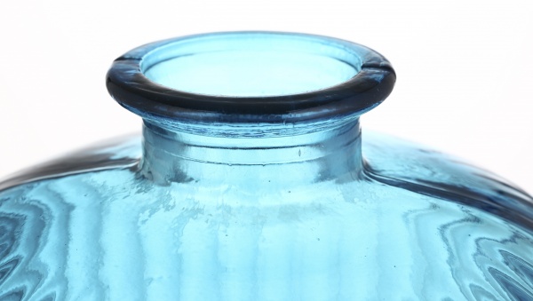 Ваза скляна San Miguel Daroca 18 см небесно-блакитна 