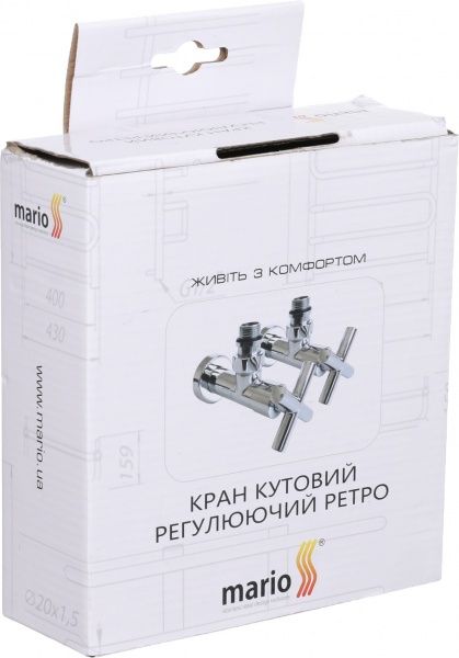 Кран угловой Mario