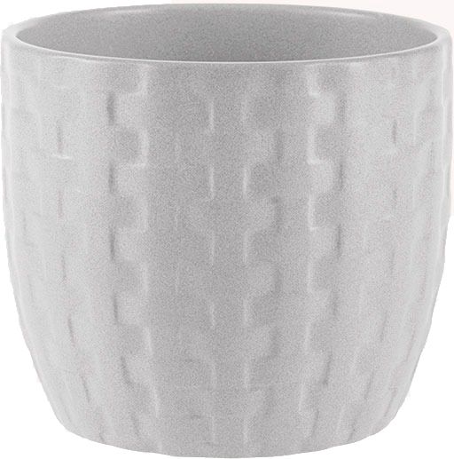 Кашпо керамічне Soendgen Kiruna Nature круглий білий (0109-0016-2208) 